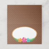 Luau Tropische Vouw Plaatskaart Plaatskaartje (Buitenkant ongevouwen)