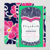 Luau Uitnodiging (Voorkant / Achterkant)