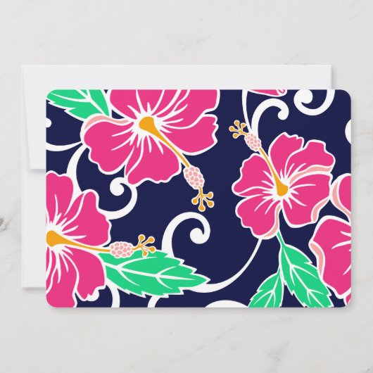 Luau Uitnodiging (Achterkant)