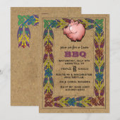 Luau Uitnodiging (Voorkant / Achterkant)