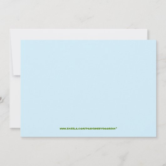 Luau Uitnodiging (Achterkant)