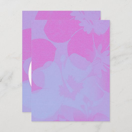 Luau Uitnodiging (Voorkant / Achterkant)