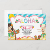 Luau Uitnodiging (Voorkant / Achterkant)