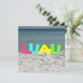 Luau Uitnodiging (Staand voorkant)
