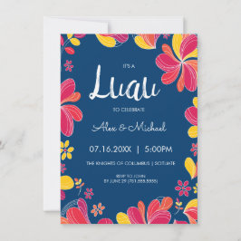 Luau Uitnodiging - Hawaiiaanse Tropische Feest Uit
