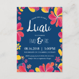 Luau Uitnodiging - Hawaiiaanse Tropische Feest Uit