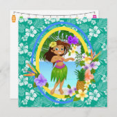 Luau uitnodiging / strand bruiloft feest (Voorkant / Achterkant)