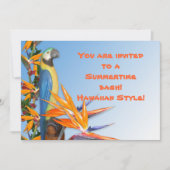 Luau Uitnodiging voor zomertijd (Voorkant)