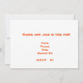 Luau Uitnodiging voor zomertijd (Achterkant)