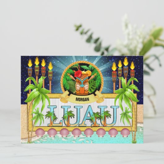 LUAU Uitnodiging - Zie Achterkant (Staand voorkant)