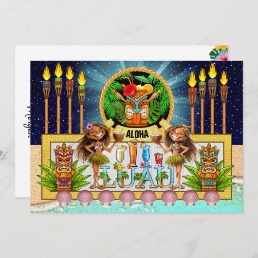 LUAU Uitnodiging - Zie Achterkant (Voorkant / Achterkant)