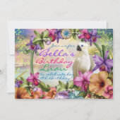 Luau-uitnodigingen, Birthday Luau-uitnodigingen Kaart (Voorkant)