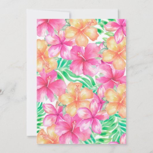 Luau Verjaardag Kaart (Achterkant)