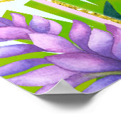 Luau Verjaardag Tropisch Welkomstbord Poster (Hoek)