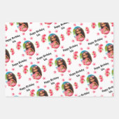 Luau verjaardag Tropische strandnaam Inpakpapier Vel (Voorkant)