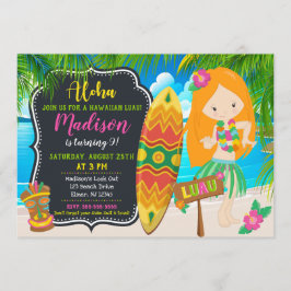 Luau Verjaardag Uitnodiging Aloha Invites