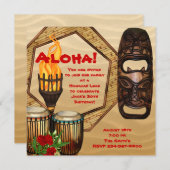 Luau Verjaardagsfeest Hawaiian Luau Party Kaart (Voorkant / Achterkant)