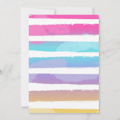 Luau Verjaardagsfeest Hawaiian Pineapple Pool Part Kaart (Achterkant)