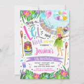 Luau-verjaardagsfeestje Hawaiaanse ananas zwembadf Kaart (Voorkant)