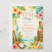 Luau Verjaardagsfeestje Kaart (Voorkant)