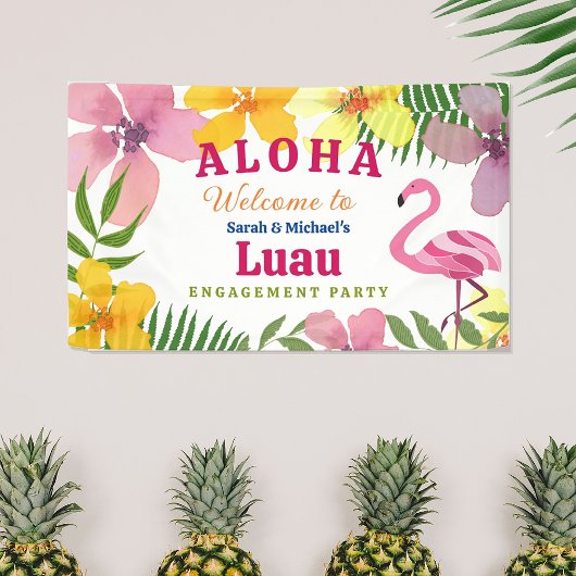 Luau Verloving Feest Verwelkoming Spandoek