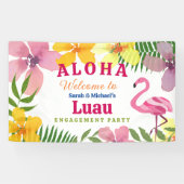 Luau Verlovingsfeest Welkom Spandoek (Horizontaal)