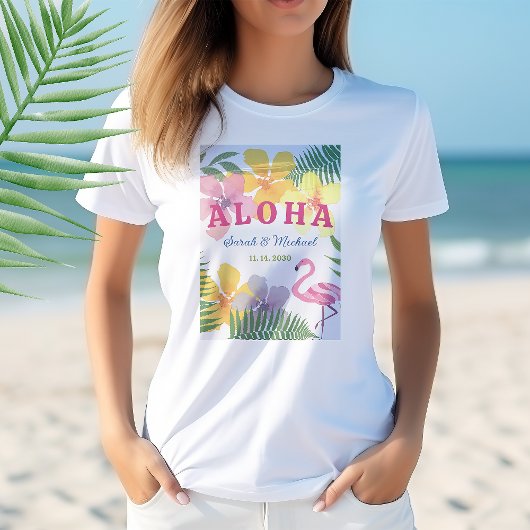 Luau-verlovingsfeestje T-shirt