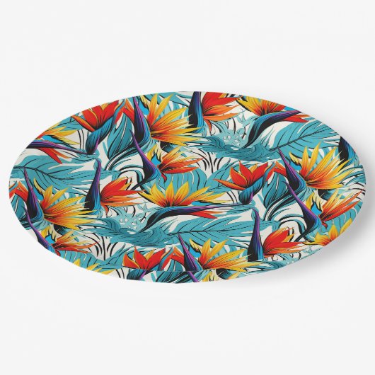 Luau vogel van het paradijs papieren bordje (Gekanteld)