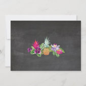 Luau Vrijgezellenfeest Reisschema Bachelorette Uit Kaart (Achterkant)