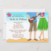 Luau Wedding Shower-uitnodiging Kaart (Voorkant)