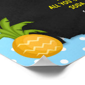 Luau zomer school leraar flyer poster (Hoek)