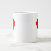 lub dub hart klinkt grappig cardioloog grote koffiekop (Voorkant)