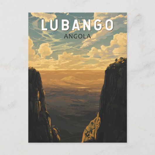 Lubango Angola Travel Art Vintage Briefkaart (Voorkant)