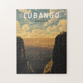 Lubango Angola Travel Art Vintage Legpuzzel (Verticaal)