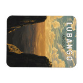 Lubango Angola Travel Art Vintage Magneet (Horizontaal)