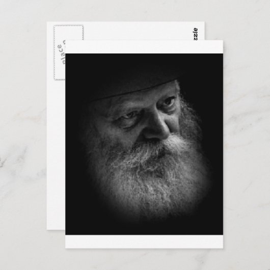 Lubavitcher Rebbe Briefkaart (Voorkant / Achterkant)