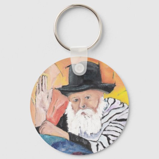 LUBAVITCHER REBBE SLEUTELHANGER (Voorkant)
