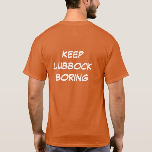 Lubbock Boring behouden T-shirt (Achterkant)