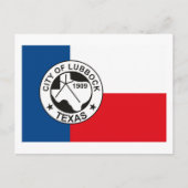 Lubbock Flag Briefkaart (Voorkant)
