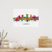 Lubbock Skyline Poster (Keuken)