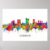 Lubbock Skyline Poster (Voorkant)