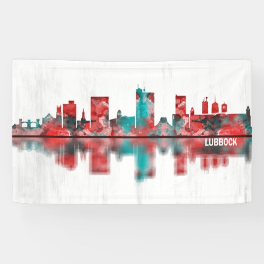 Lubbock Skyline Spandoek (Horizontaal)
