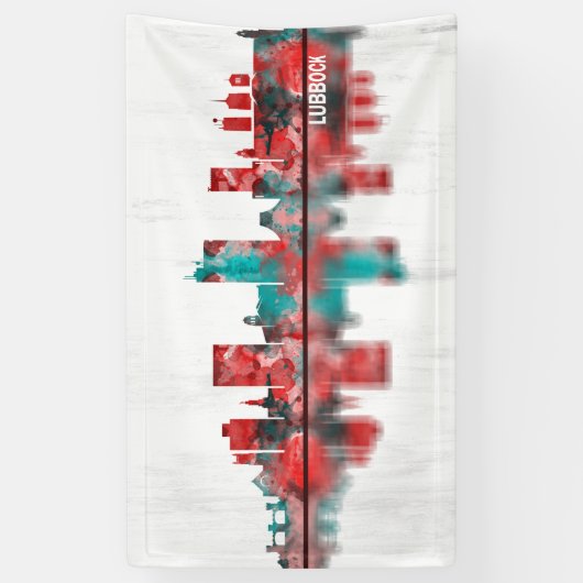 Lubbock Skyline Spandoek (Verticaal)