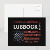 Lubbock Texas Briefkaart (Voorkant / Achterkant)