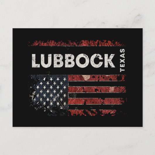 Lubbock Texas Briefkaart (Voorkant)