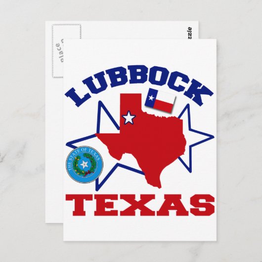 Lubbock, Texas Briefkaart (Voorkant / Achterkant)