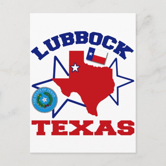 Lubbock, Texas Briefkaart (Voorkant)