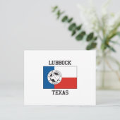 Lubbock Texas Flag Briefkaart (Staand voorkant)
