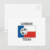 Lubbock Texas Flag Briefkaart (Voorkant / Achterkant)