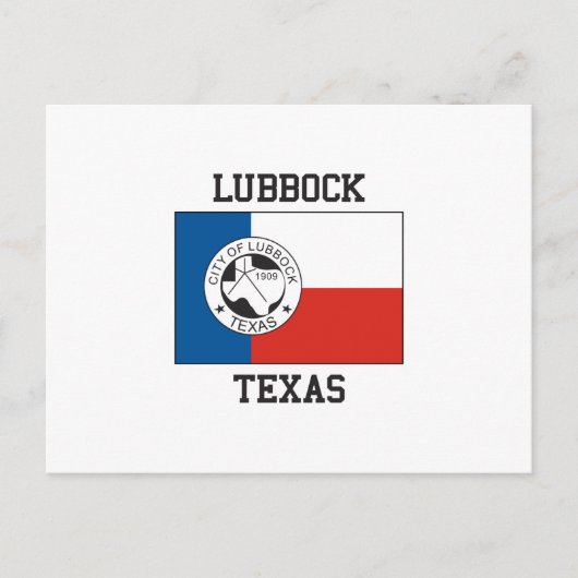 Lubbock Texas Flag Briefkaart (Voorkant)